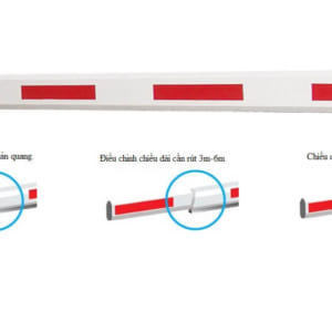 Thanh chắn giao thông cần thẳng